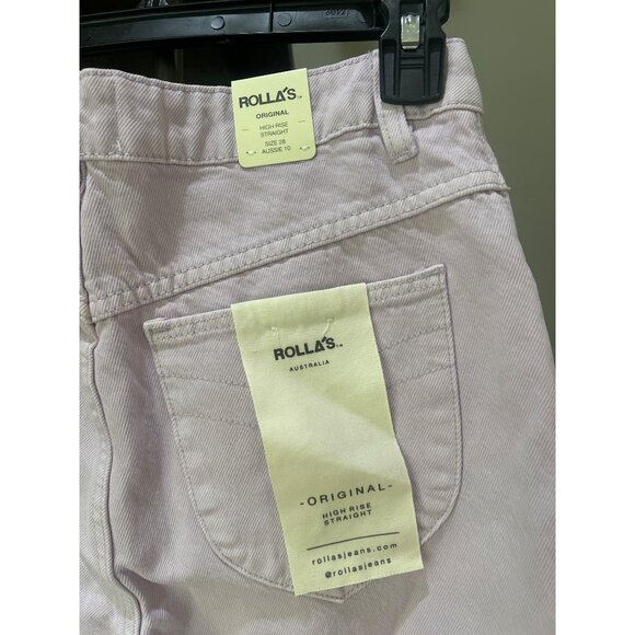 Rolla's Original Straight Leg Jeans Lavender Tie Dye Womens Size 28 - Picture 11 of 11